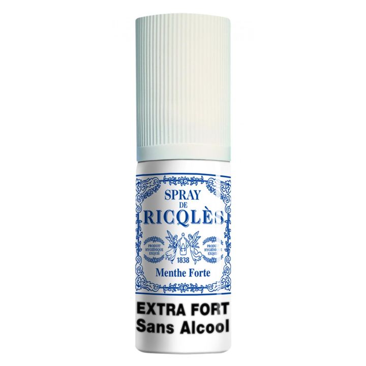 Ricqles alkoholfreies starkes Minz-Mundspray - 15ml Flasche