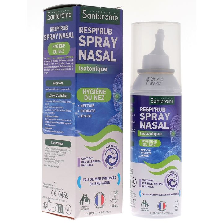 Respi'rub isotonisches Nasenspray Hygiene für die Nase Santarome - Spray von 100 ml