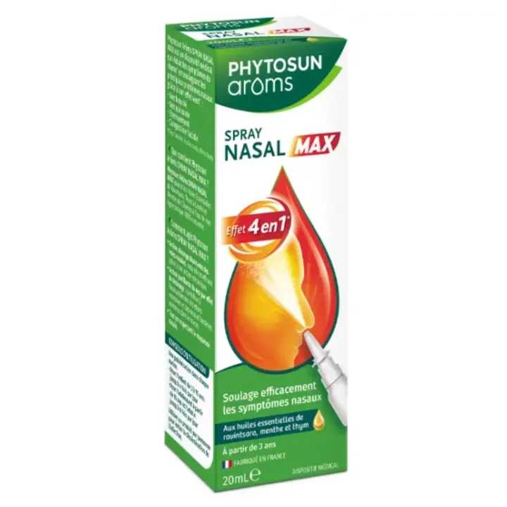 Nasenspray Max Effekt 4 in 1 Phytosun Aroms - Spray von 20ml