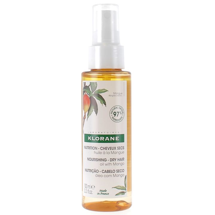 Spray-Nahrung für trockenes Haar mit Mango-Öl Klorane - Spray von 100 ml