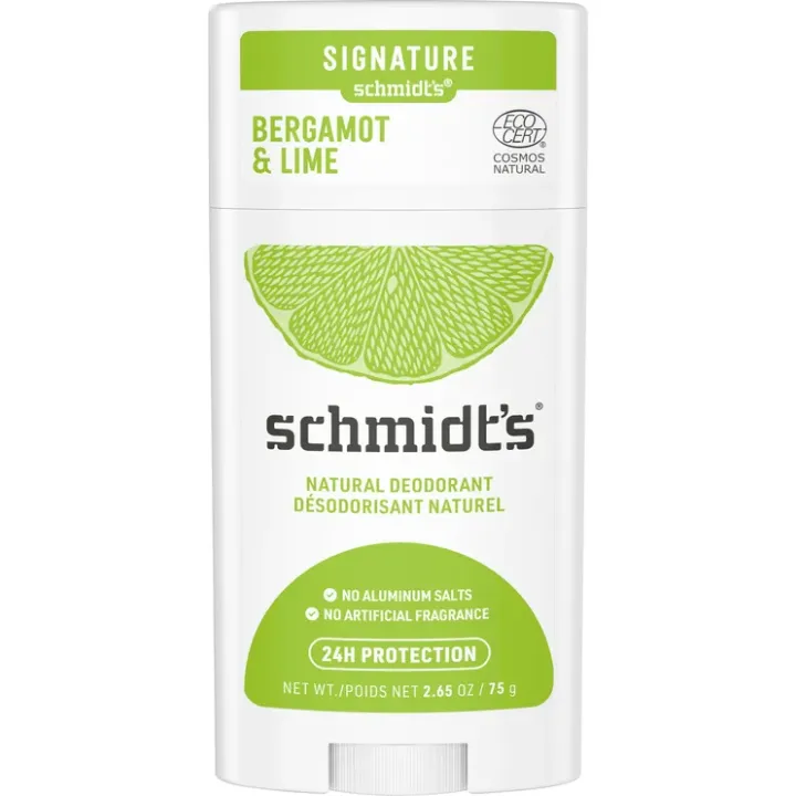 Natürlicher Deodorant Bergamotte-Limette Schmidt's - Stick mit 75 g