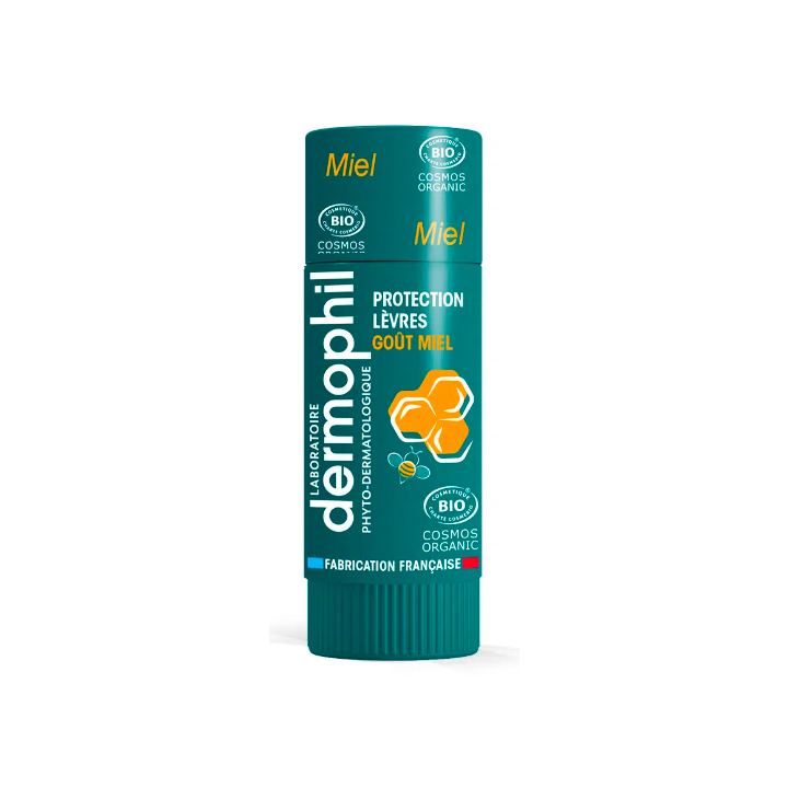 Bio Lippenbalsam mit Honiggeschmack Dermophil Indien - 1 Lippenbalsam von 4g