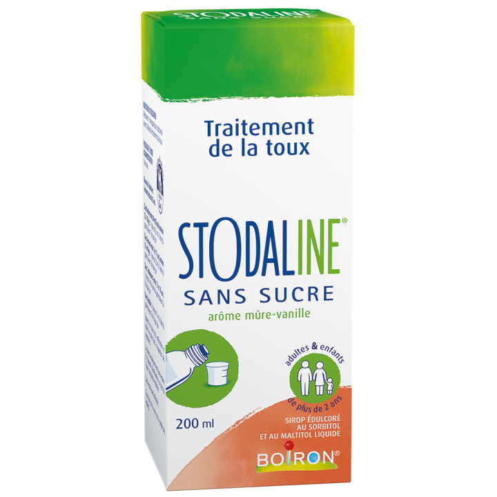 Stodaline ohne Zucker Hustenmittel Boiron - Flasche mit 200 ml