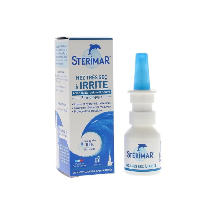 Stop & Protect trockene und gereizte Nase Nasenspray Stérimar - 20 ml Anti-Kontaminationsventilspray