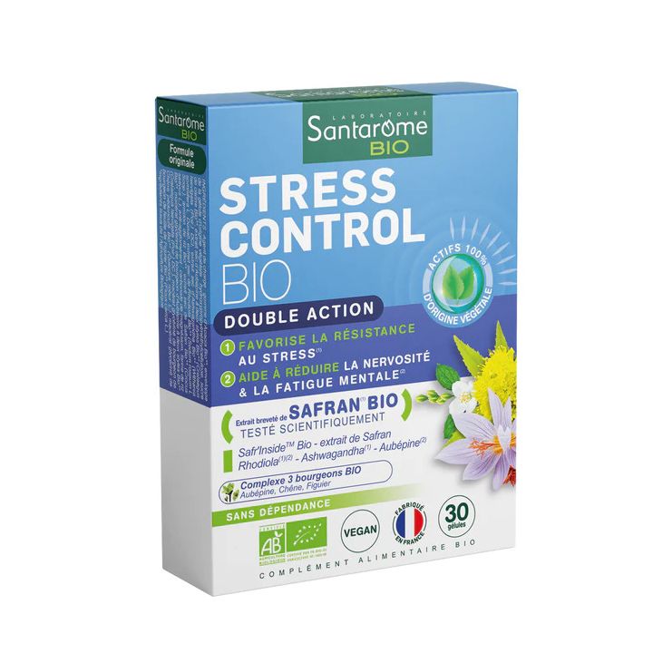 Stresskontrolle bio Santarome - Packung mit 30 Kapseln