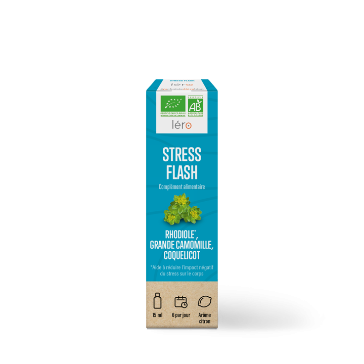 Stress Flash Bio Geschmack Zitrone Léro - Spray 15ml