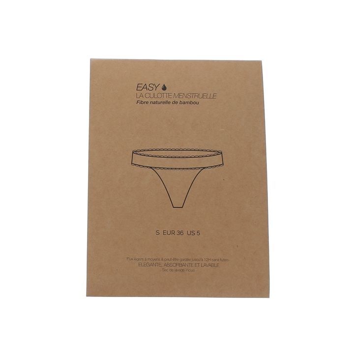Menstruationsstring Easy - ein String und sein Waschbeutel