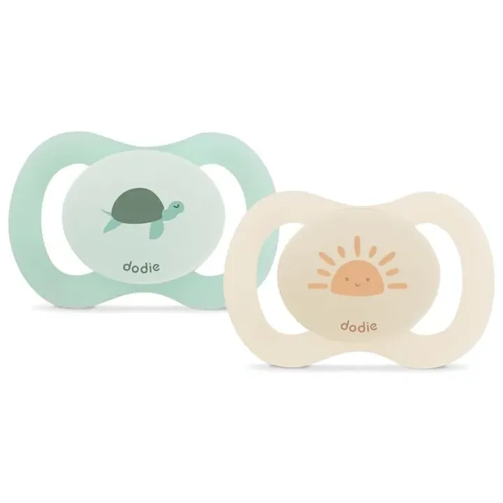 Anatomische Silikon-Schnuller 0-2 Monate Dodie - 2er-Pack Schnuller
