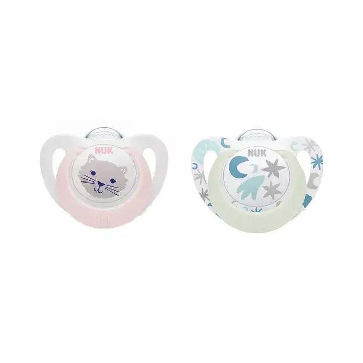 Schnuller Starlight Tag & Nacht 0-6 Monate NUK - 2er Pack Schnuller