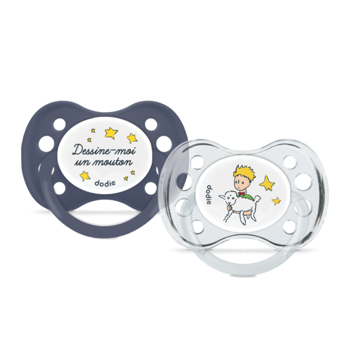 Anatomische Schnuller +6 Monate Limited Edition Der kleine Prinz Dodie - 2er Pack Schnuller