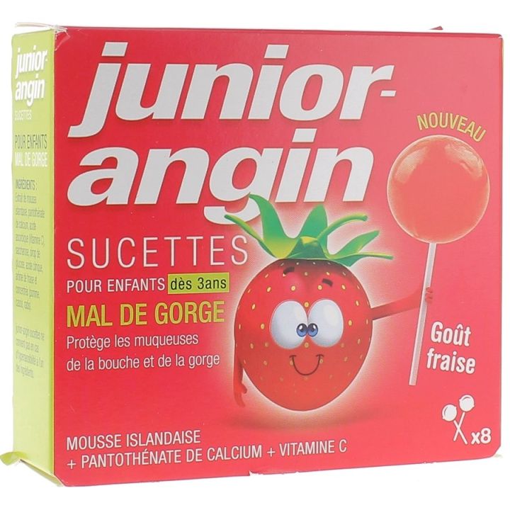 Junior-angin Halsschmerzen Lutschtabletten für Kinder - Packung mit 8 Lutschtabletten