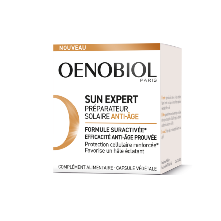 Sun Expert Sonnenpflege Anti-Aging Oenobiol - Dose mit 30 Kapseln