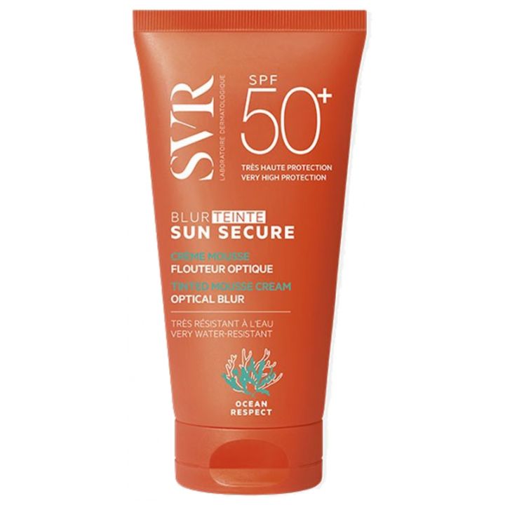 Sun Secure Blur Optischer Weichzeichner-Creme Mousse SPF 50 getönt SVR - Tube mit 50 ml