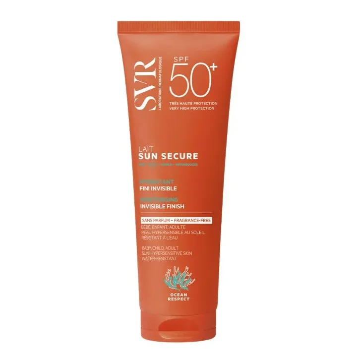 Sun Secure Duftfreies Feuchtigkeitsmilch SPF50+ SVR - Tube mit 250ml