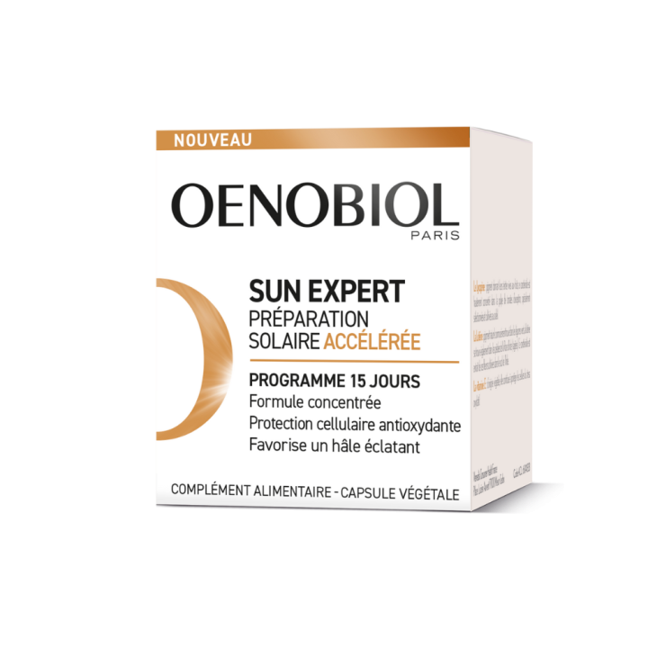 Sun Expert Sonnenvorbereitung Oenobiol - Dose mit 15 Kapseln