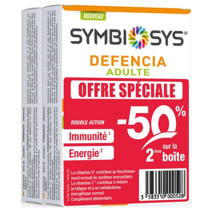 Symbiosys Defencia Erwachsene Biocodex - 2er Pack mit 30 Kapseln