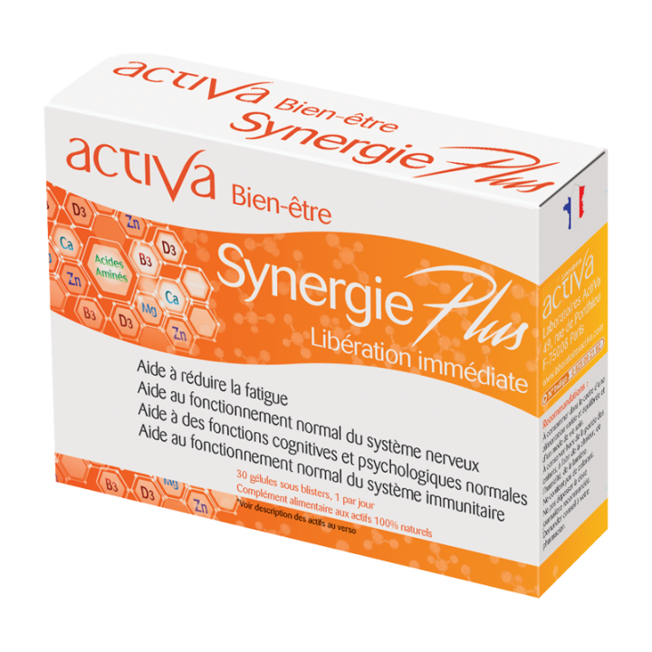 Synergie plus Activa Wohlbefinden - Packung mit 30 Kapseln