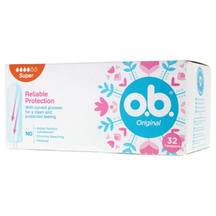 Originale Super o.b. Tampons - 32 Tampons pro Pack