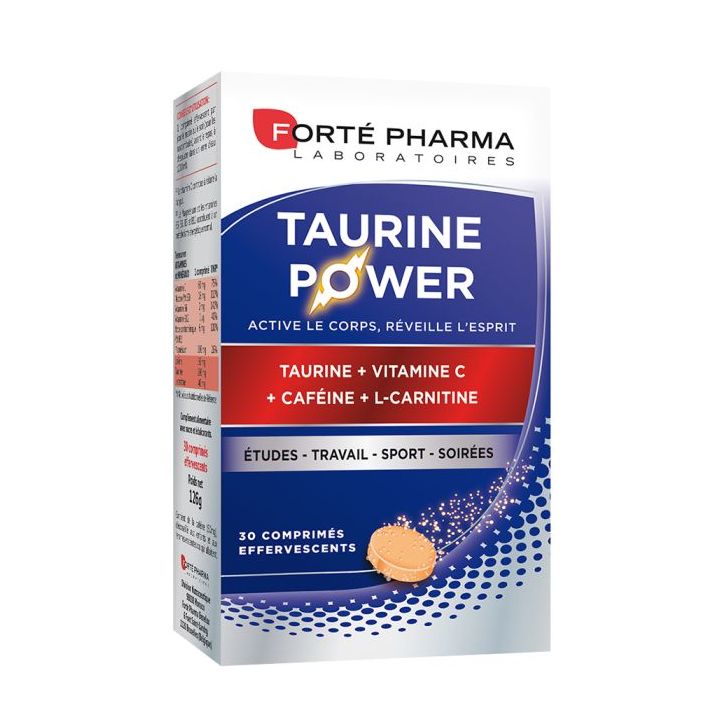 Taurin Power Forté Pharma Energie - 30 Brausetabletten