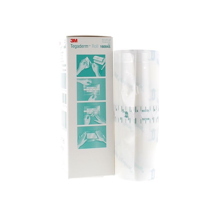 Tegaderm Roll Transparentes, selbstklebendes Folienband 3M - Rolle von 10 cm x 2 m