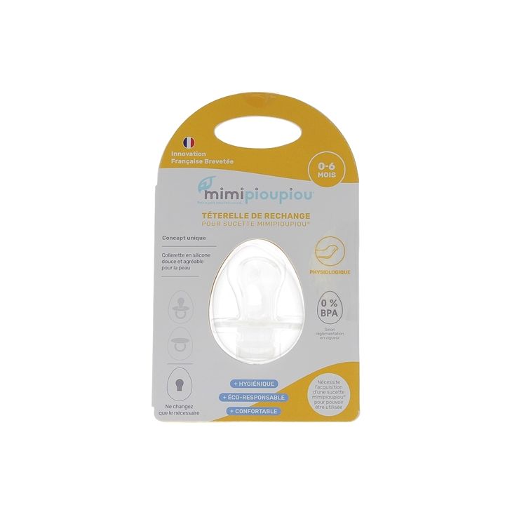 Anpassbare physiologische Sauger 0-6 Monate Mimipioupiou - ein Sauger