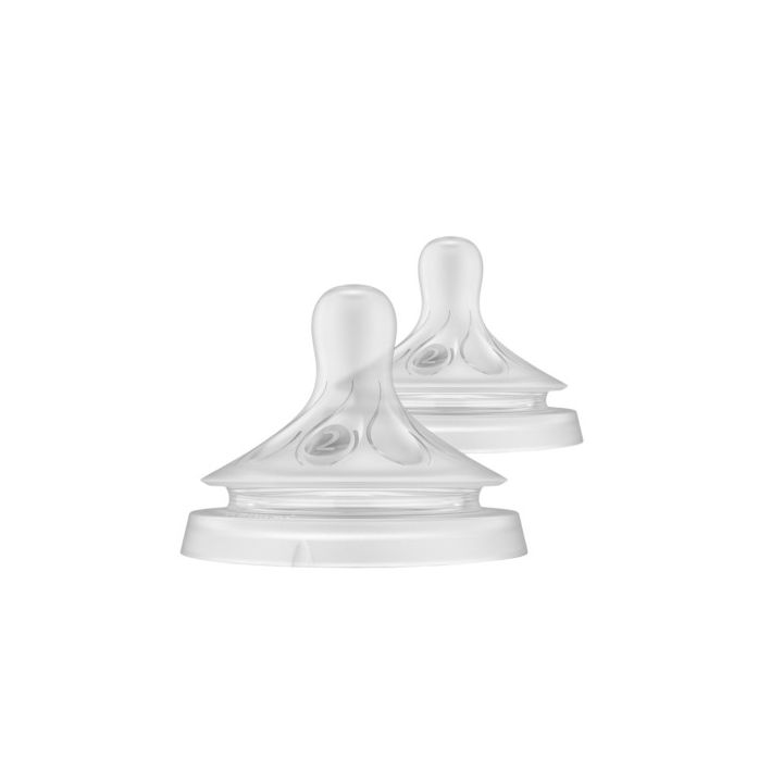 Schnuller Natural Response mittlerer Fluss Neugeborene 0 Monate + Avent - 2er-Pack Schnuller