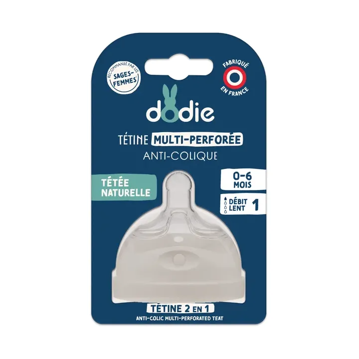 Anti-Kolik Multi-Loch Sauger Dodie - ein Sauger