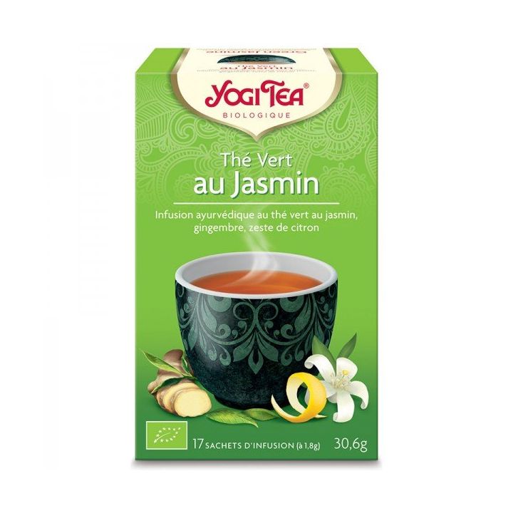 Bio Jasmin Grüntee Yogi Tea - 17 Teebeutel Box