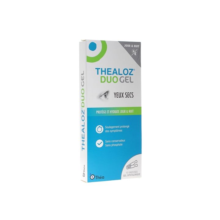 Thealoz duo Gel für trockene Augen Théa - Packung mit 10 Einzeldosen