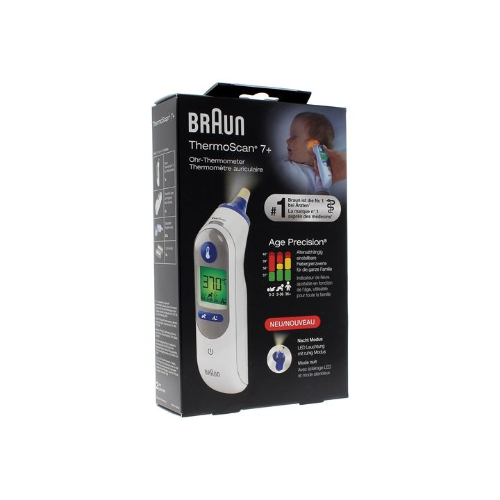 Thermoscan 7+ IRT 6525 Ohrthermometer Braun - 1 Thermometer