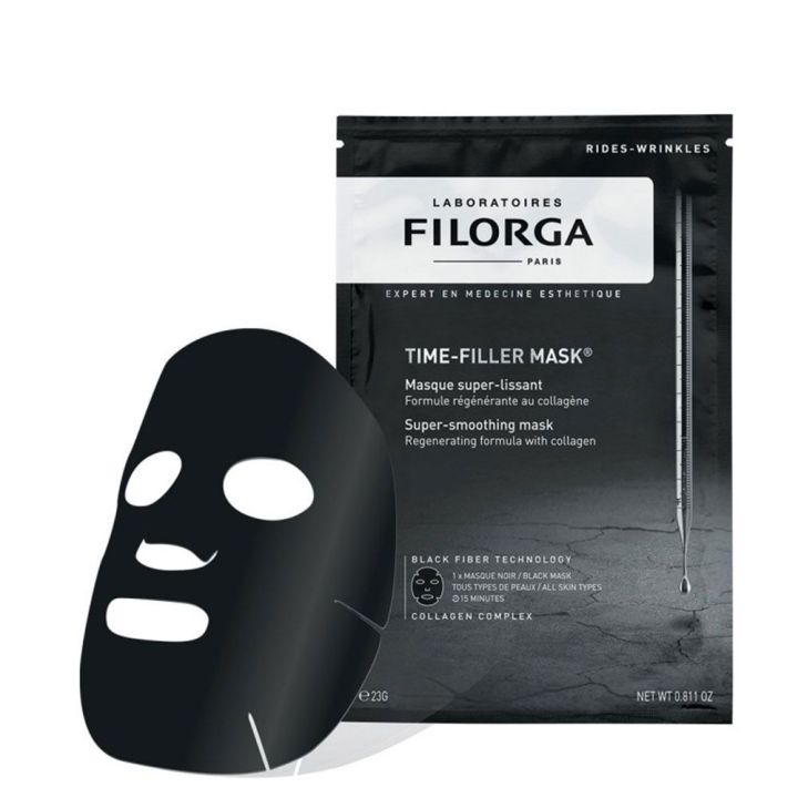 Time-filler-Maske Filorga - eine schwarze Maske