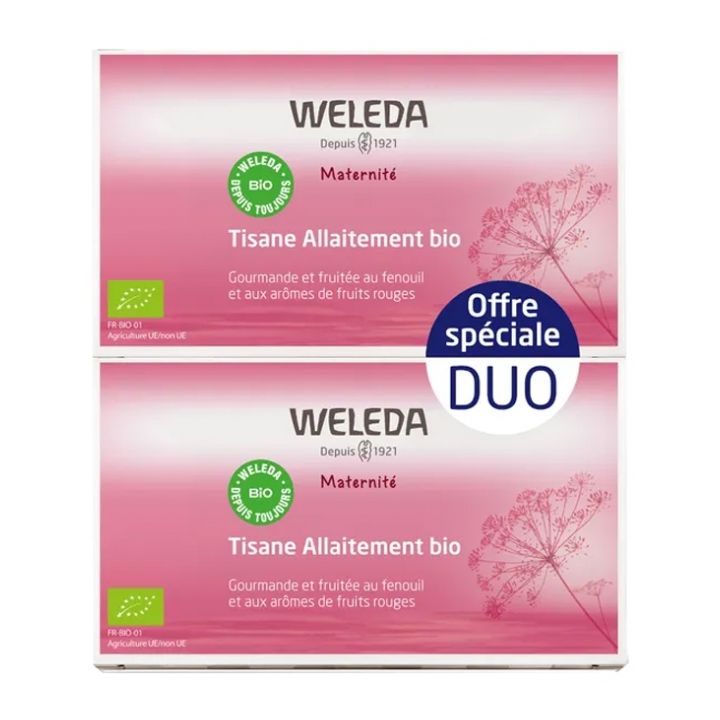 Stilltee für stillende Mütter mit roten Früchten Weleda - 2er Pack mit 20 Beuteln