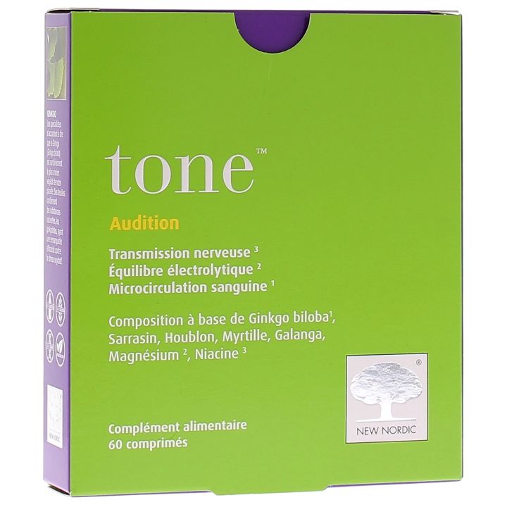 Tone Audition New Nordic - Packung mit 60 Tabletten