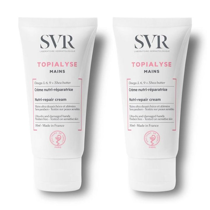 Topialyse Hände Creme nährend-reparierend SVR - 2er Pack à 50 ml