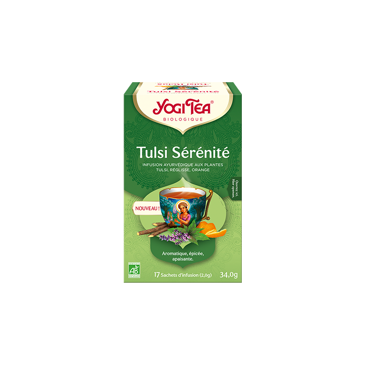 Tulsi Serenity Bio-Infusion Yogi Tea - Box mit 17 Beuteln