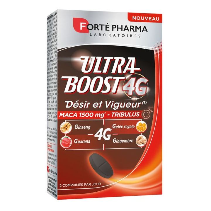 Ultra Boost 4G Wunsch und Vitalität Forté Pharma - Packung mit 30 Tabletten