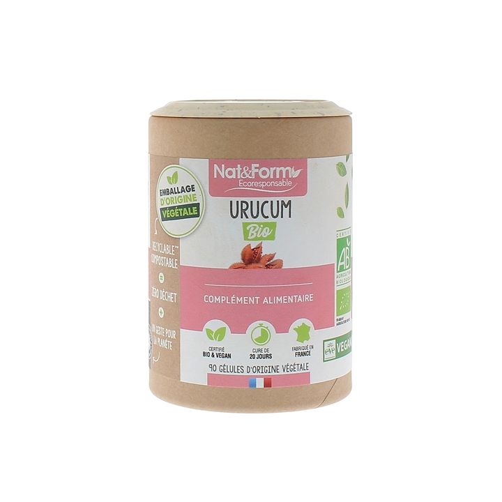 Urucum bio Nat&Form - Dose von 90 Kapseln
