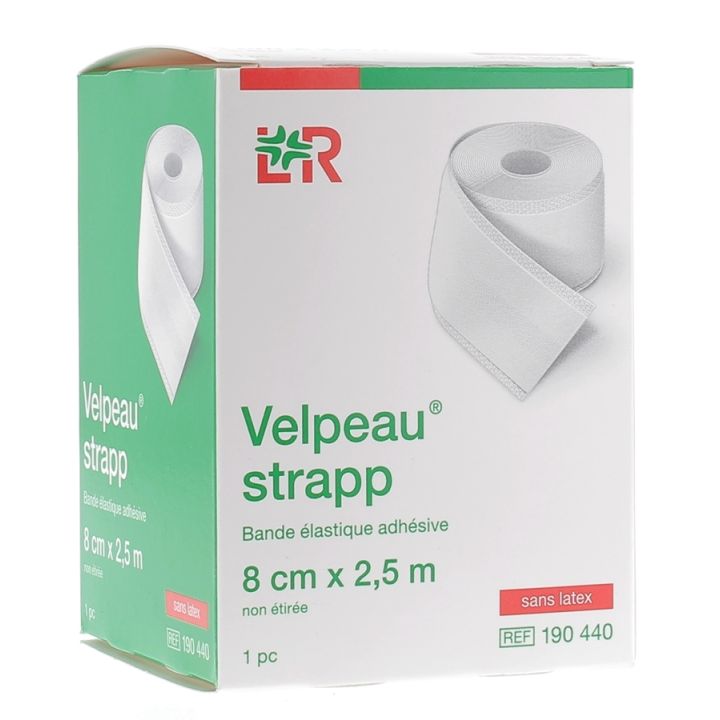 Velpeau Strapp Elastische Klebeband Lohmann & Rausher - Band von 8 cm x 2,5 m