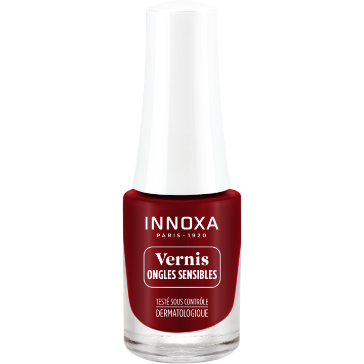 Hypoallergener roter Couture-Nagellack 401 Innoxa - 5 ml Flasche