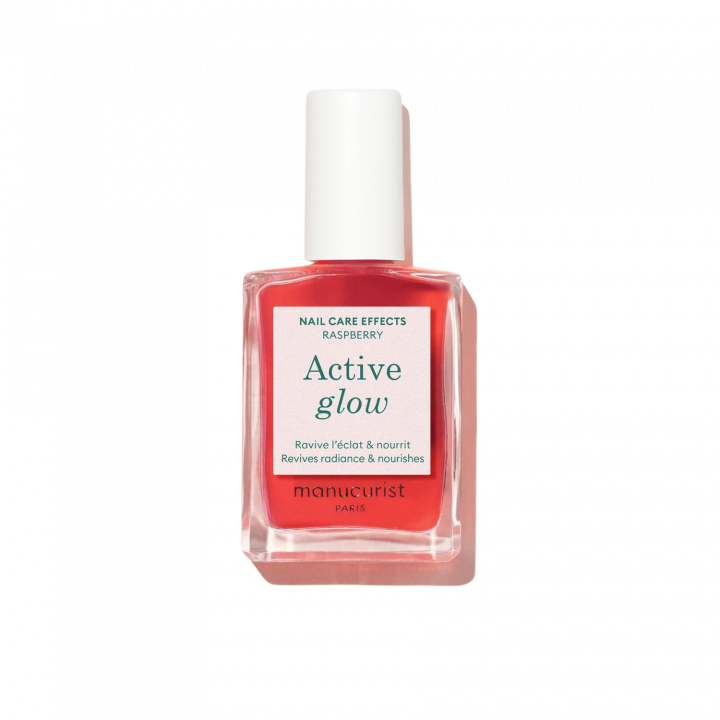 Active Glow Himbeer Pflege Nagellack Manucurist - 15ml Flasche
