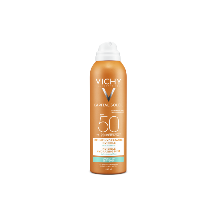 Kapital Sonne unsichtbares feuchtigkeitsspendendes Spray SPF 50 Vichy - 200 ml