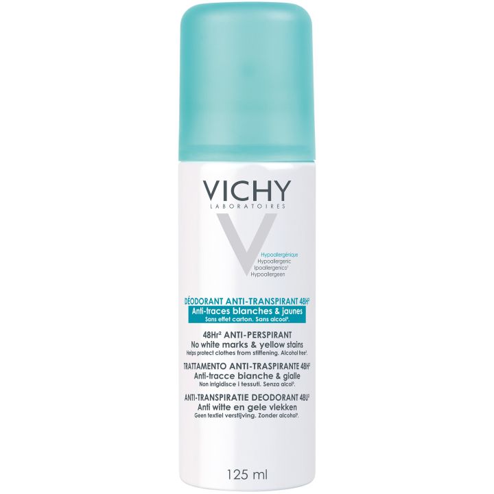 Antitranspirant-Deodorant 48h gegen weiße & gelbe Flecken Vichy - Spray mit 125 ml