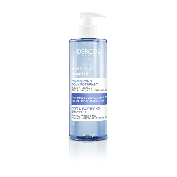 Dercos Mineral Mildes Kräftigendes Shampoo von Vichy - Flasche mit 400 ml