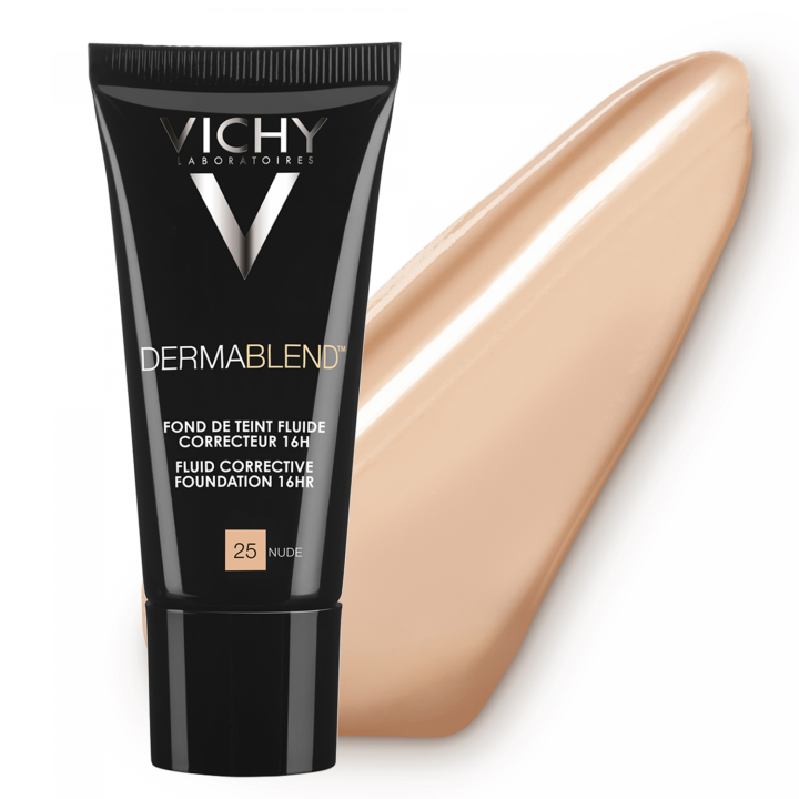 Dermablend flüssige Korrektur-Foundation 16h SPF 35 Farbton 25 nude Vichy - Tube mit 30 ml