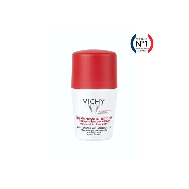 Entgiftendes Antitranspirant 72h übermäßiges Schwitzen Vichy - Roll-On 50 ml