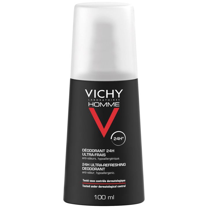 Deodorant 24h ultra frisch Vichy Mann - Spray von 100 ml