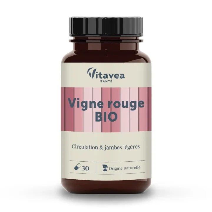 Bio Rote Traube Vitavea - Packung mit 30 Kapseln
