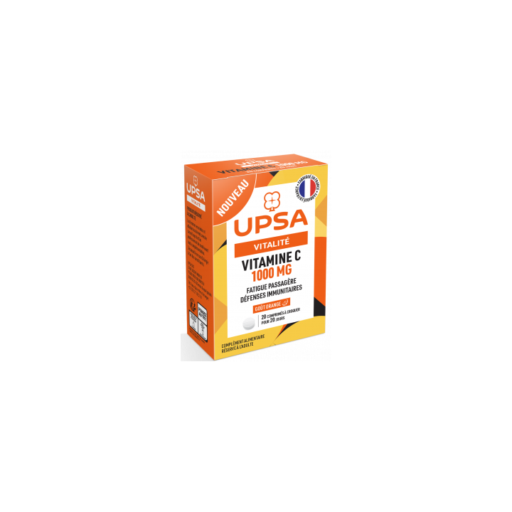 Vitalität Vitamin C 1000 mg UPSA - Packung mit 20 Tabletten