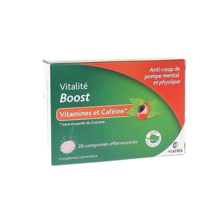 Vitalitätsschub Viatris - Packung mit 20 Brausetabletten