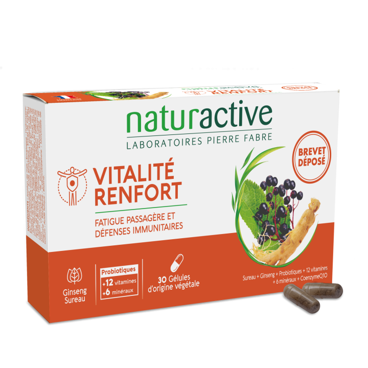 Vitalität Stärkung Naturactive - Packung mit 30 Kapseln